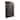 Mango Wood & Cane Arched Door Curio Cabinet with Storage Shelves, Black - 36.0"L x 16.0"W x 72.0"H