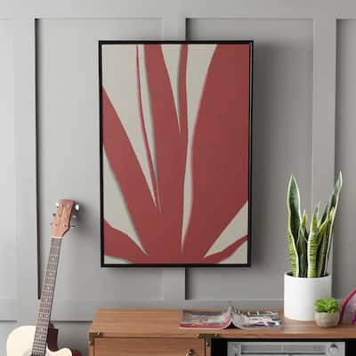 SAFAVIEH Nhung Cordyline Fine Hand Painting, 24 x 36, Framed Wall Art - Multicolor