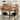 Garvee 5 Piece Round Dining Table Set for 4, Kitchen Table with 4 High Back Chairs, Thick Wooden Top, Sturdy Metal Frame