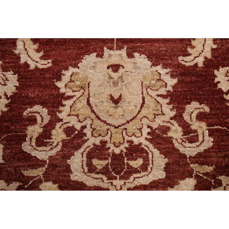 Vegetable Dye Traditional Chobi Peshawar Area Rug Wool Hand-knotted - 5'10" x 8'3"