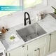 preview thumbnail 85 of 158, KRAUS Standart PRO Undermount Single Bowl Stainless Steel Kitchen Sink