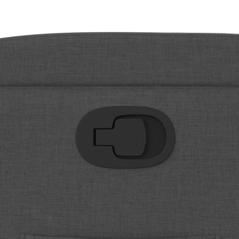 vidaXL Recliner Chair Dark grey Fabric (100% polyester) Adjustable