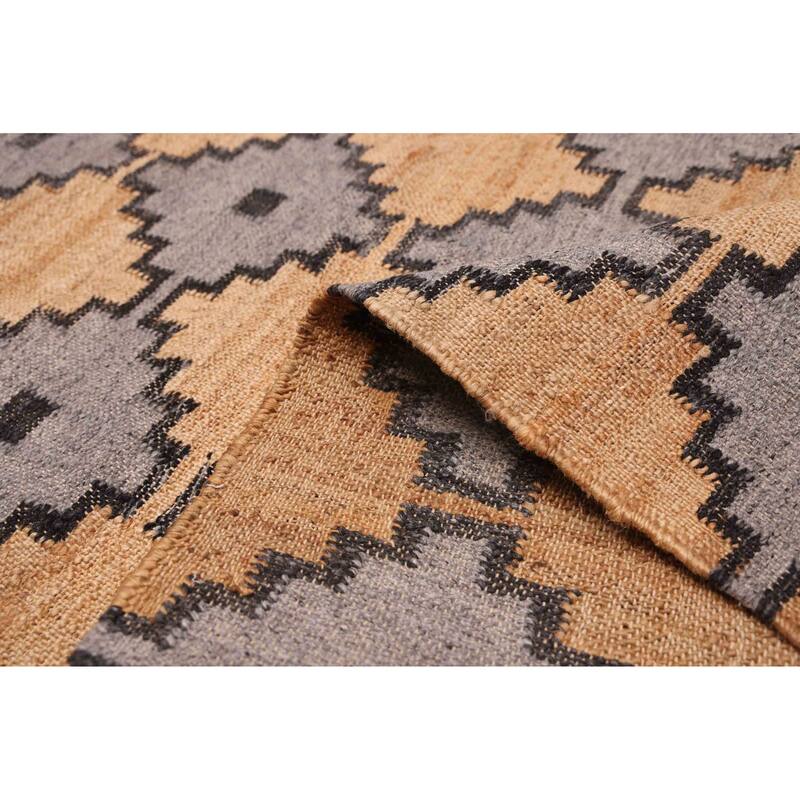 ECARPETGALLERY Flat-Weave Palas Denizli Tan Kilim - 5'3 x 7'8