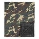 preview thumbnail 1 of 2, Woodland Camo Collection Boy Baby Receiving Security Swaddle Blanket - Beige Green and Black Rustic Forest Camouflage