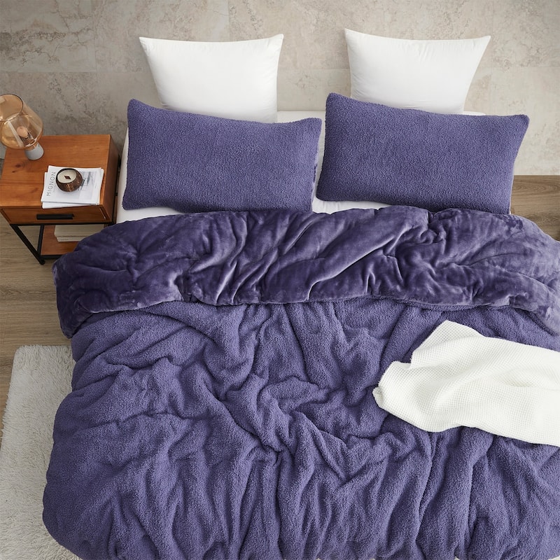 Cardigan Knit - Coma Inducer® Oversized Comforter Set - Blueberry Purple