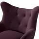 preview thumbnail 86 of 141, Eusebio Tufted Velvet Accent Chair with Wingback, Arms, and Metal Gold Legs for Living Room or Bedroom by HULALA HOME