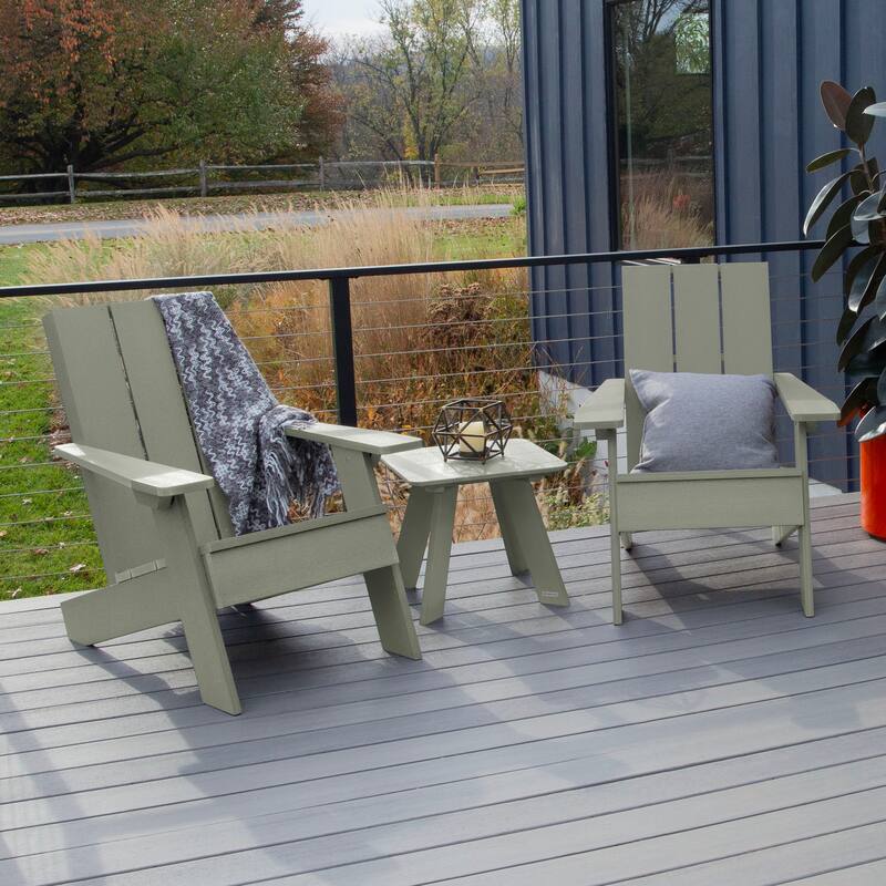 HIGHWOOD 3-piece Adirondack Chairs and Side Table Set