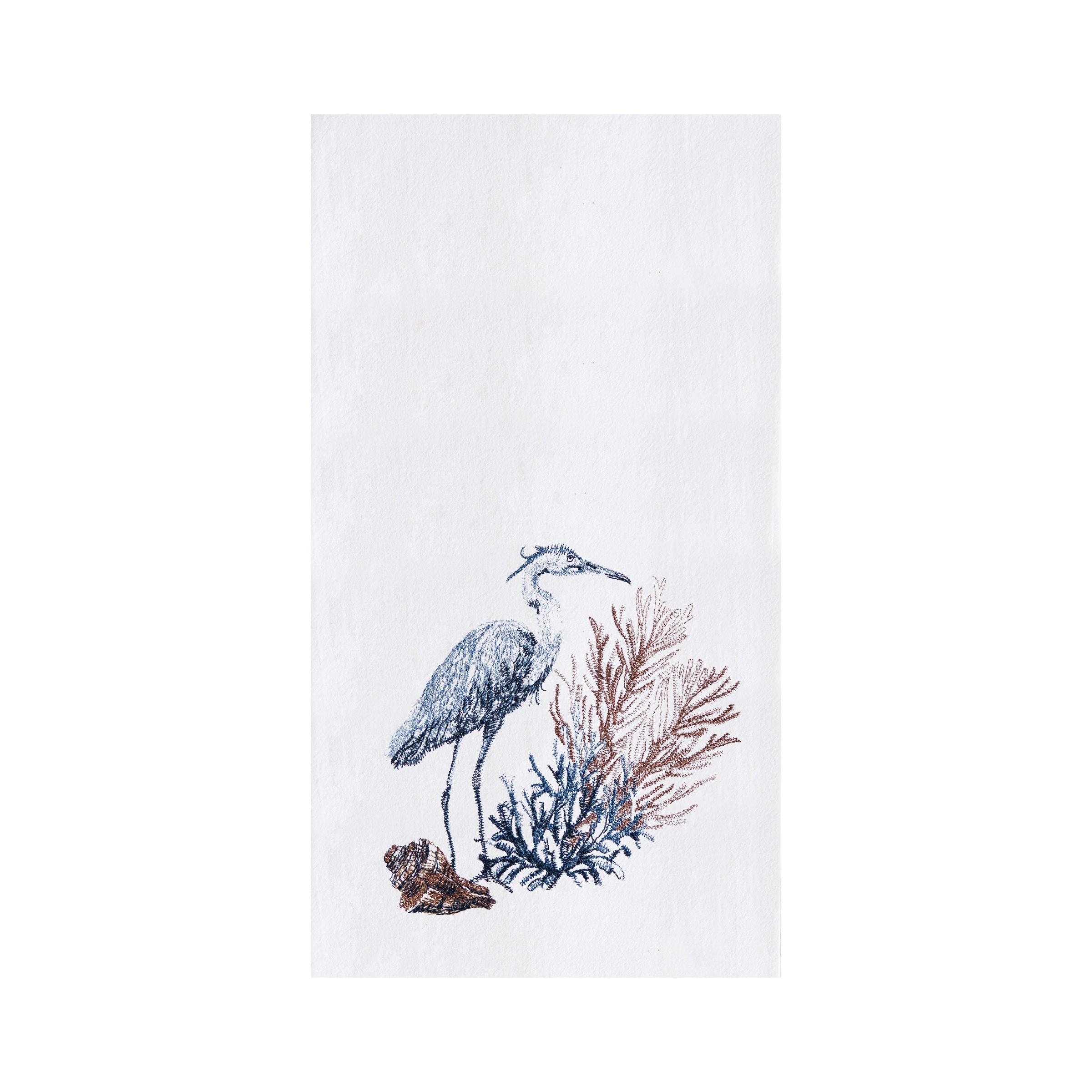 Blue Heron & Seagrass Dishtowel