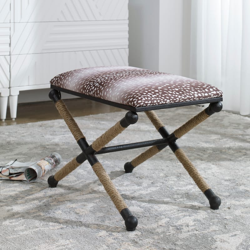 Uttermost Fawn Natural Rope Small Bench