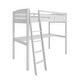 preview thumbnail 5 of 10, High Loft Bed with Desk and Storage, White