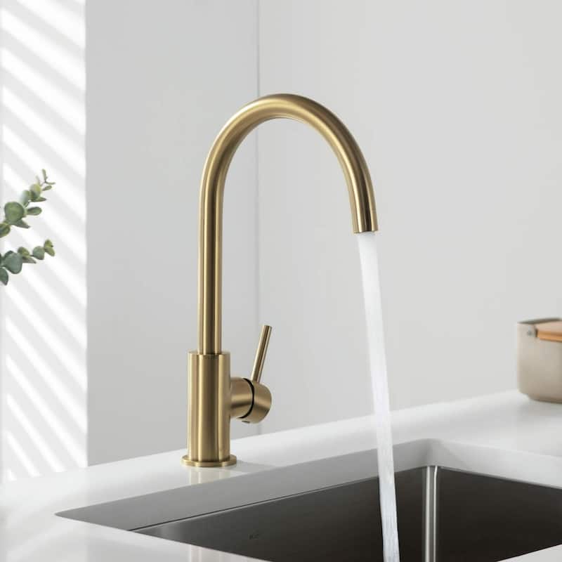 Lead Free High Arc Single Level Bar Prep Kitchen Faucet with Single Handle
