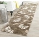 preview thumbnail 7 of 55, SAFAVIEH Florida Shag Neliha Floral 1.2-inch Thick Rug 2'3" x 8' Runner - Smoke/Beige - Runner