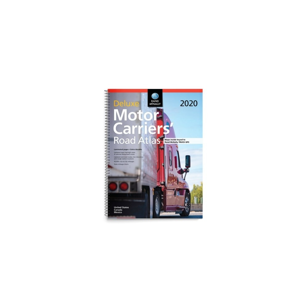 Shop Rand Mcnally 2020 Deluxe Motor Carriers Road Atlas Black
