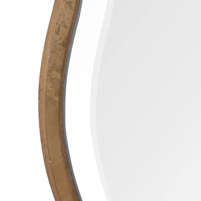 Uttermost Aneta 42" Round Scalloped Edge Elegant Large Wall Mirror