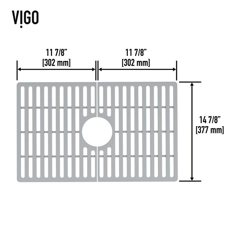 Vigo VGSG2718 Silicone Grid 23-3/4" L x 14-7/8" W Silicone Basin Rack