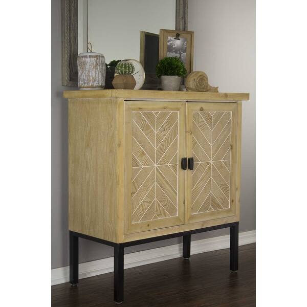 Shop 2 Door Parquet Sideboard Iron Wood Mdf Matte Free