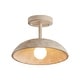 preview thumbnail 8 of 13, Lusteria 1-Light Iron Farmhouse Semi Flush Mount Ceiling Light