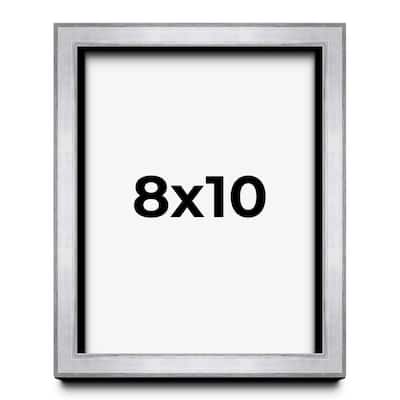 8x10 Shadow Box Frame Silver | 1.375 Inches Deep Real Wood