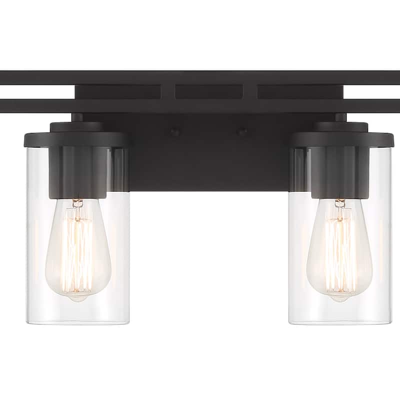 Acroma 6-light Farmhouse Black Dimmable Bathroom Vanity Light