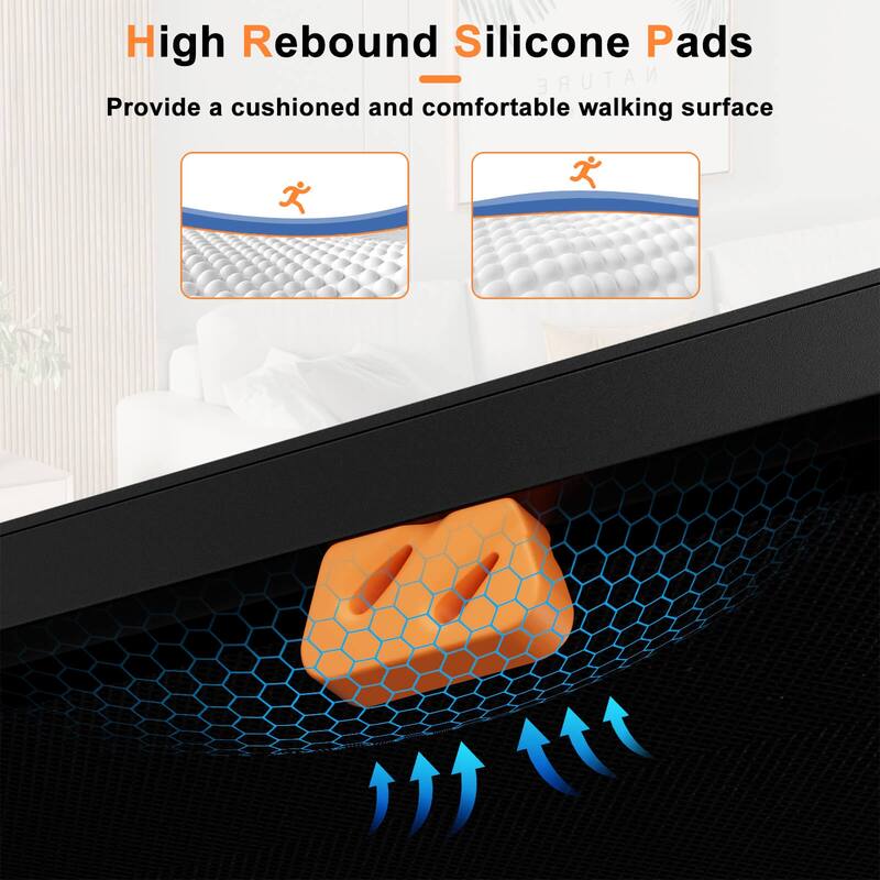 Goplus 2.5HP Under Desk Treadmill with Remote Control LED Display 12 - See Details