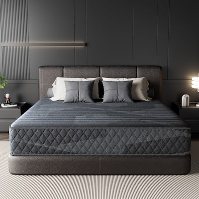 IFLUOUS Plush Hybrid Memory Foam 8/12 in.Cooling Breathable Mattress with CertiPUR-US, SGS and OEKO-TEX