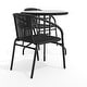 preview thumbnail 13 of 34, 3-piece Outdoor Table/Chair Set - 28.75"W x 28.75"D x 28"H