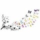 preview thumbnail 4 of 4, Walplus Colorful Floral Butterfly Vine Kids Wall Stickers Nursery Décor