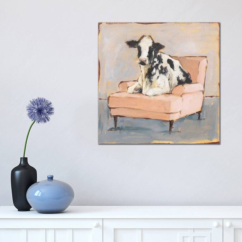 iCanvas "Moo-ving In II" by Ethan Harper Canvas Print - 18x18x1.5