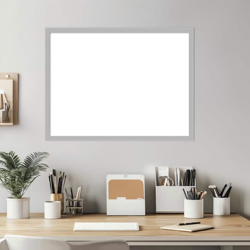 Amanti Art Hera Chrome Framed Dry Erase Magnetic Board
