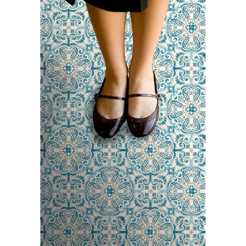 FloorPops Fontaine Peel & Stick Floor Tiles