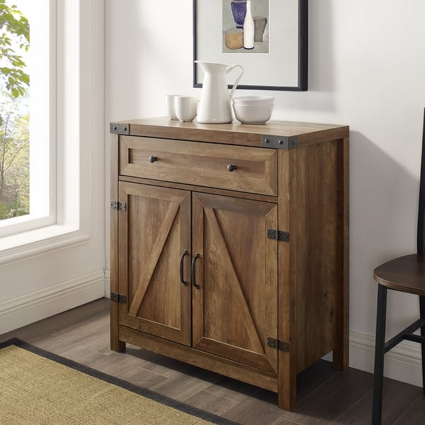 Shop The Gray Barn 30 Inch Rustic Barn Door Accent Cabinet On