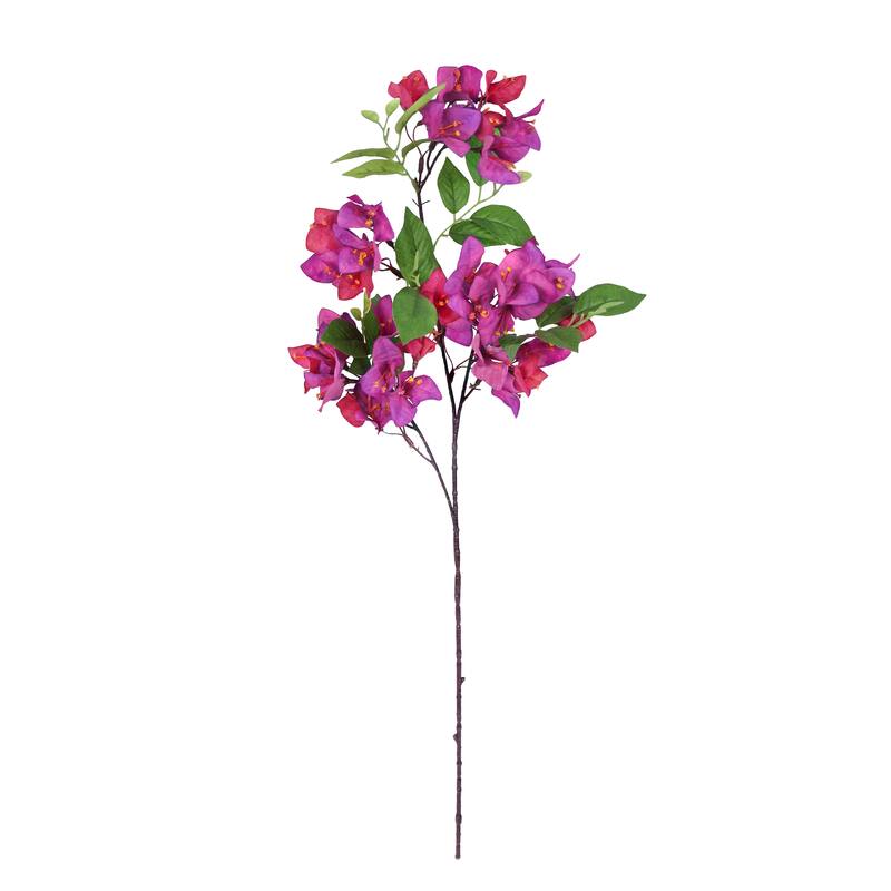 Set of 4 Fuchsia Artificial Bougainvillea Flower Stem Spray 30in - 30" L x 10" W x 5' DP