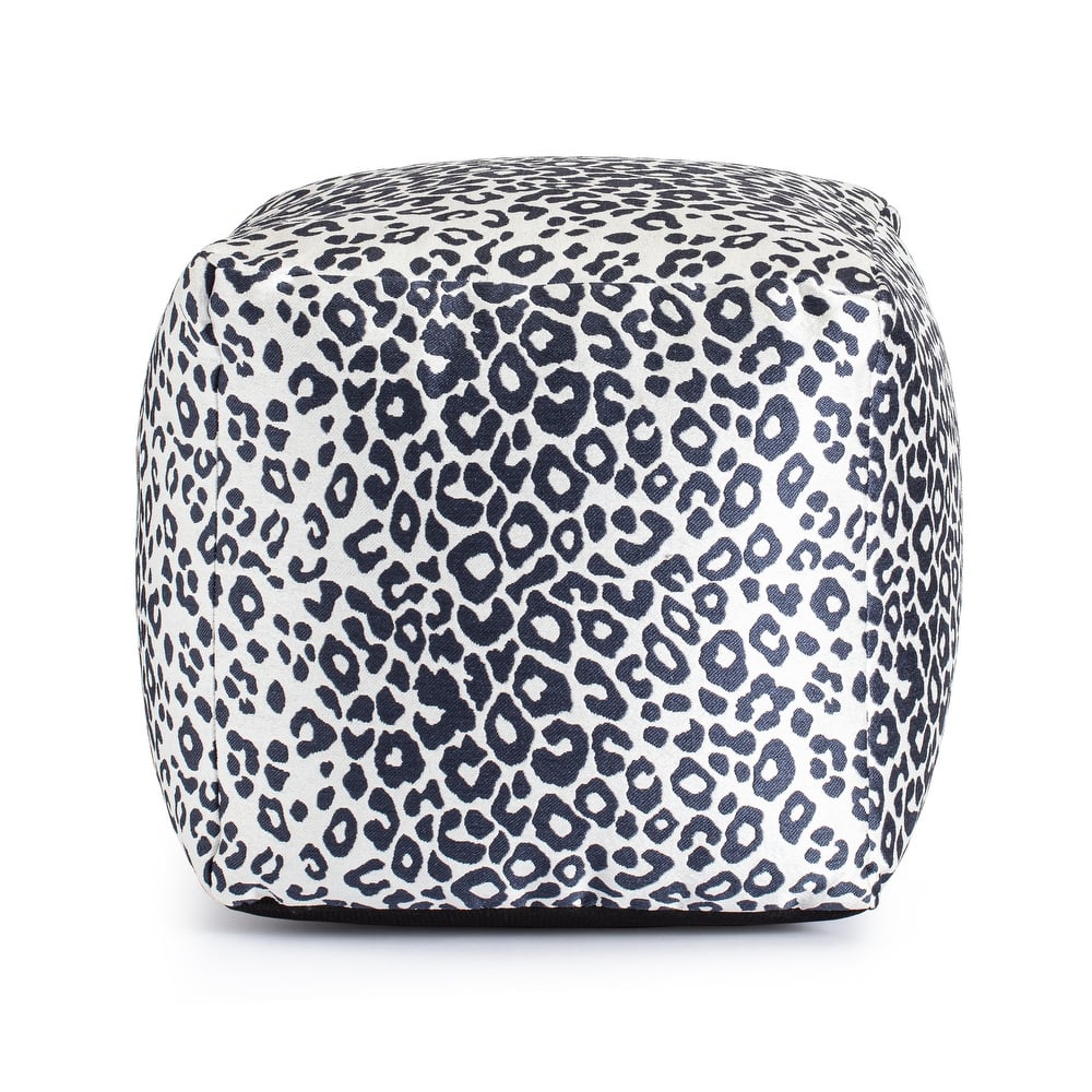 Jani Amur Indoor/Outdoor 18" x 18" Square Pouf Ottoman