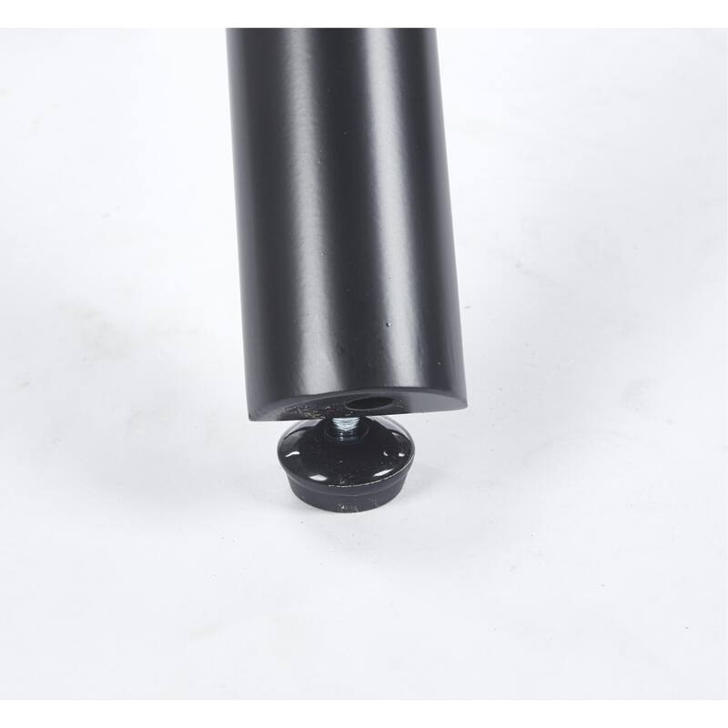 GDFStudio - Willowridge Modern Contemporary 35.4" Metal Frame Round Tempered Glass Dining Table with Cross Metal Base