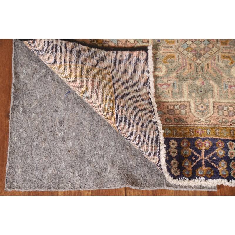Vegetable Dye Handmade Gharajeh Persian Vintage Runner Rug - 3'3"x 7'4"