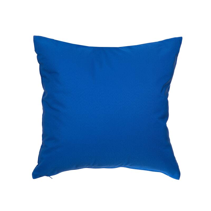 Soleil Square Indoor/ Outdoor Accent Pillow Cushion Set of 2 - blue