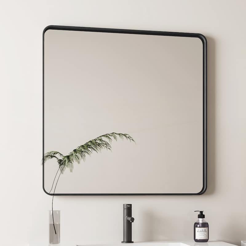 Wall Mirror Square Mirror Metal Framed Mirror