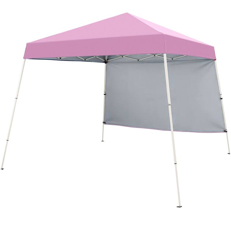 8x8 FT Pop Up Canopy Tent with Sidewall and Backpack for Outdoor - 120” x 120” x 103.2”