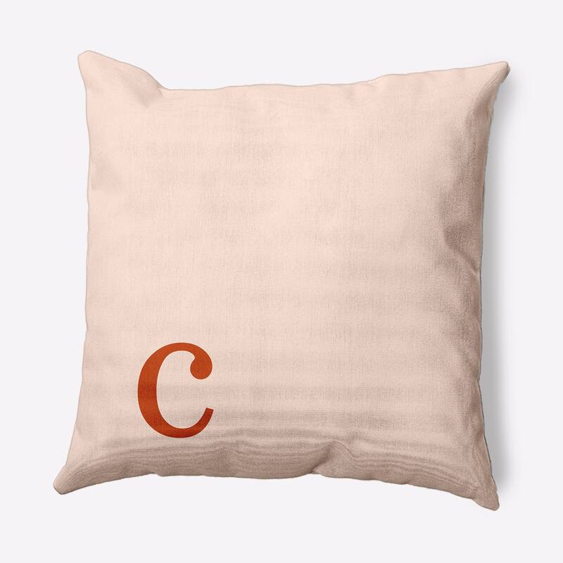 Modern Monogram Decorative Throw Pillow - 20" x 20" - c