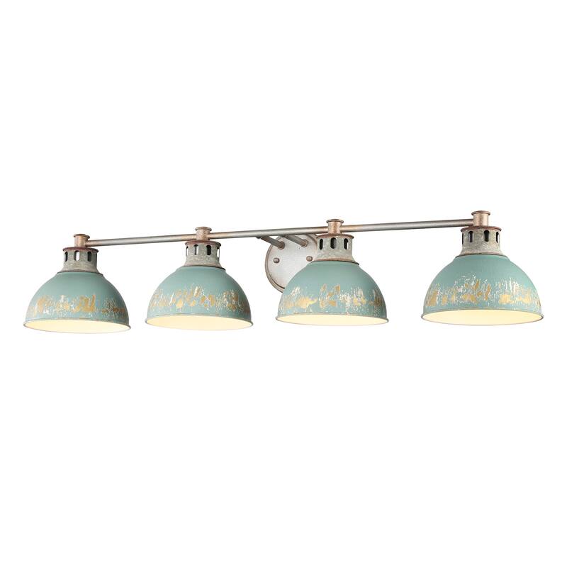 Golden Lighting 0865-BA4 TEAL Kinsley 4 Light 8" Wide Vanity Light