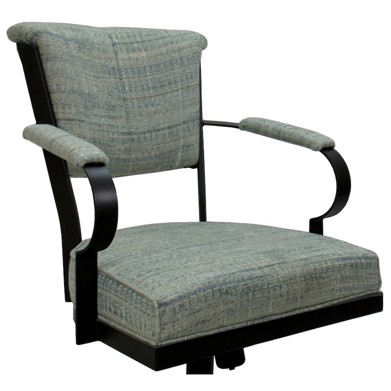 Miami Swivel Metal Caster Chair on Reading Base - 18" High Seat
