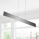 preview thumbnail 20 of 34, Julian 40" Dimmable Adjustable Integrated LED Metal Linear Pendant, by JONATHAN Y 32" - Brushed Aluminum