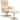 Mcombo Swivel Massage Recliner Chair with Ottoman Wrapped Base 7902