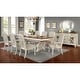 preview thumbnail 3 of 4, The Gray Barn Caelum Farmhouse White 96-inch Expandable Dining Table Antique White/Brown