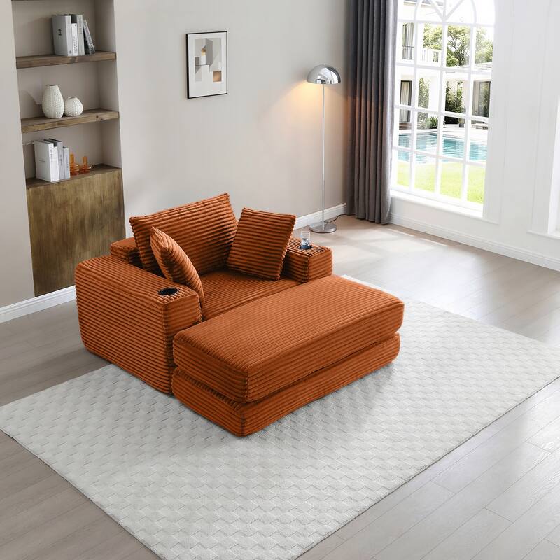 Chaise Lounge Chair for Reading, Living Room & Bedroom