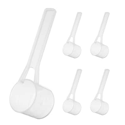 5 Pcs Measuring Spoon with Short Handle, Teaspoon (15ML) with Graduations - Transparent - 15ML