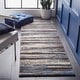 preview thumbnail 4 of 21, SAFAVIEH Retro Herle Modern Abstract Distressed Rug 2'3" x 13' Runner - Cream/Blue - Runner