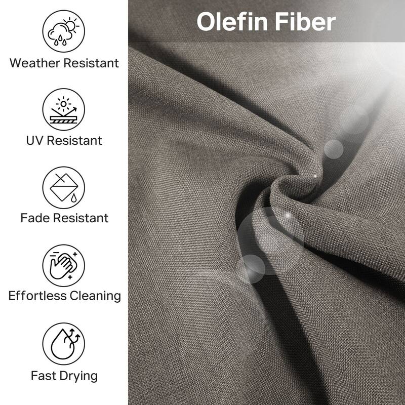 22" W x 24" D x 6" T Outdoor Lounge Chair Replacement Cushion Set Water and Fade Resistant