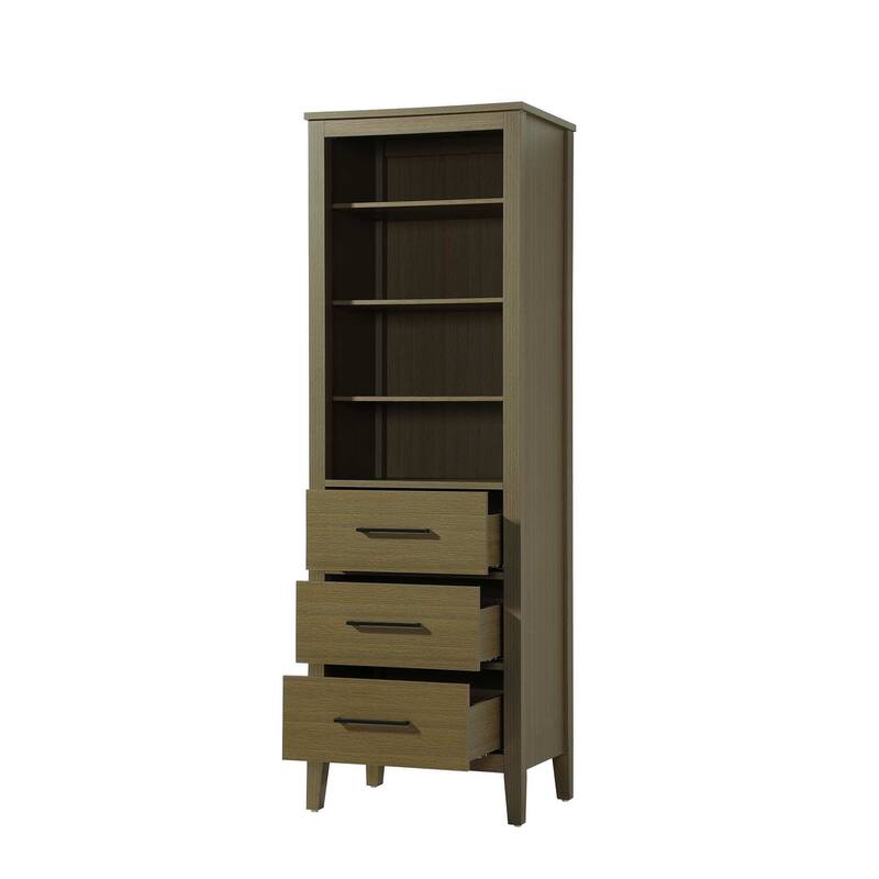 Laura 16-28 Inch Open Shelving Bath Storage Cabinet