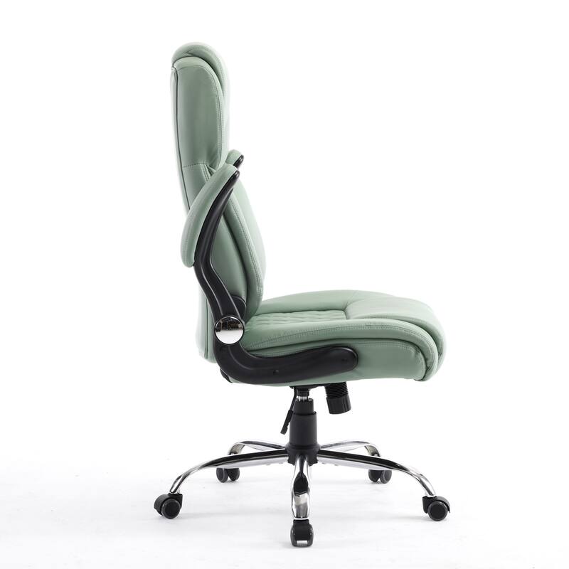 GENESIS Office Chair Rolling Desk Chair w/ Adjustable Armrest, Green - N/A
